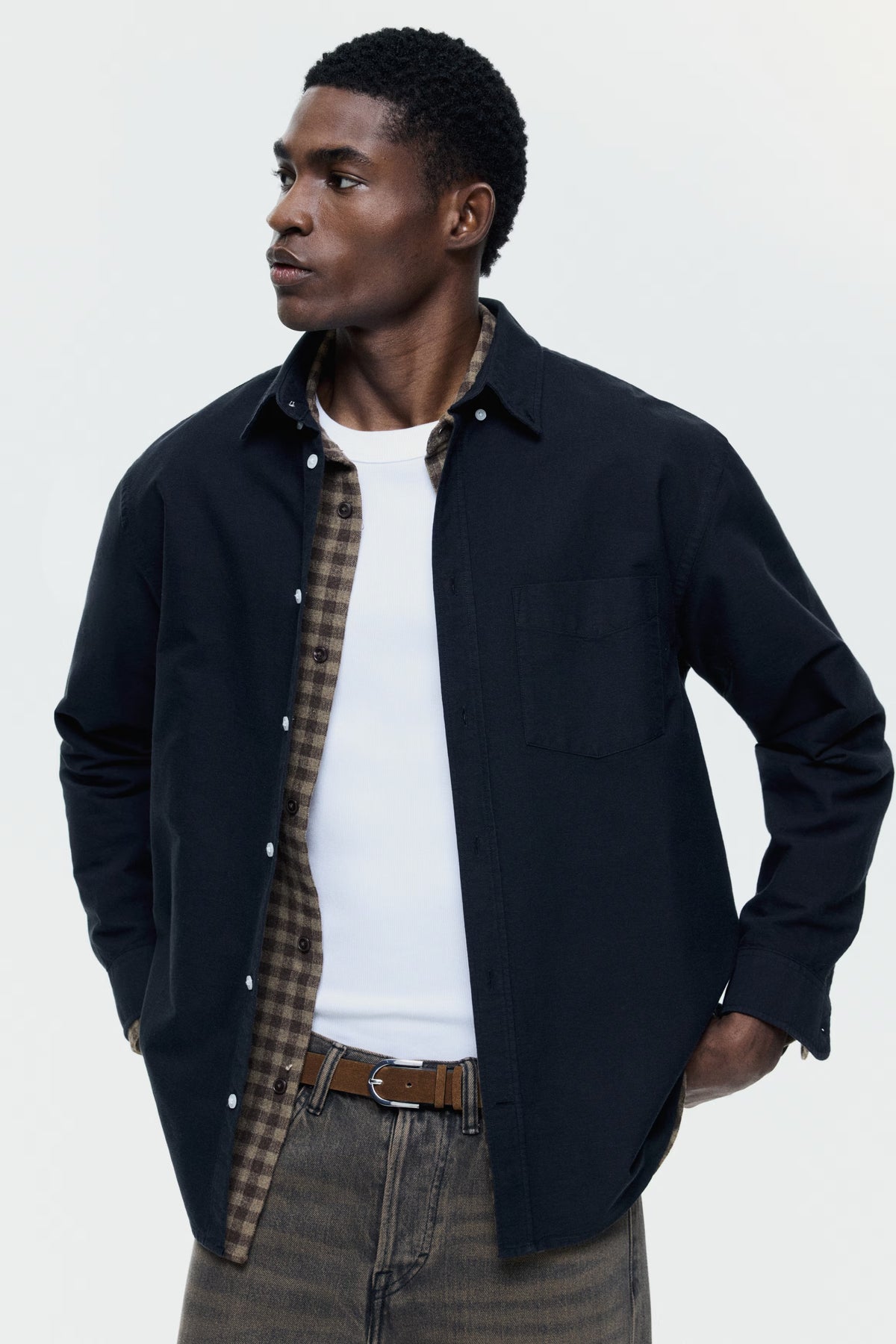 Black Oxford Cotton Shirt