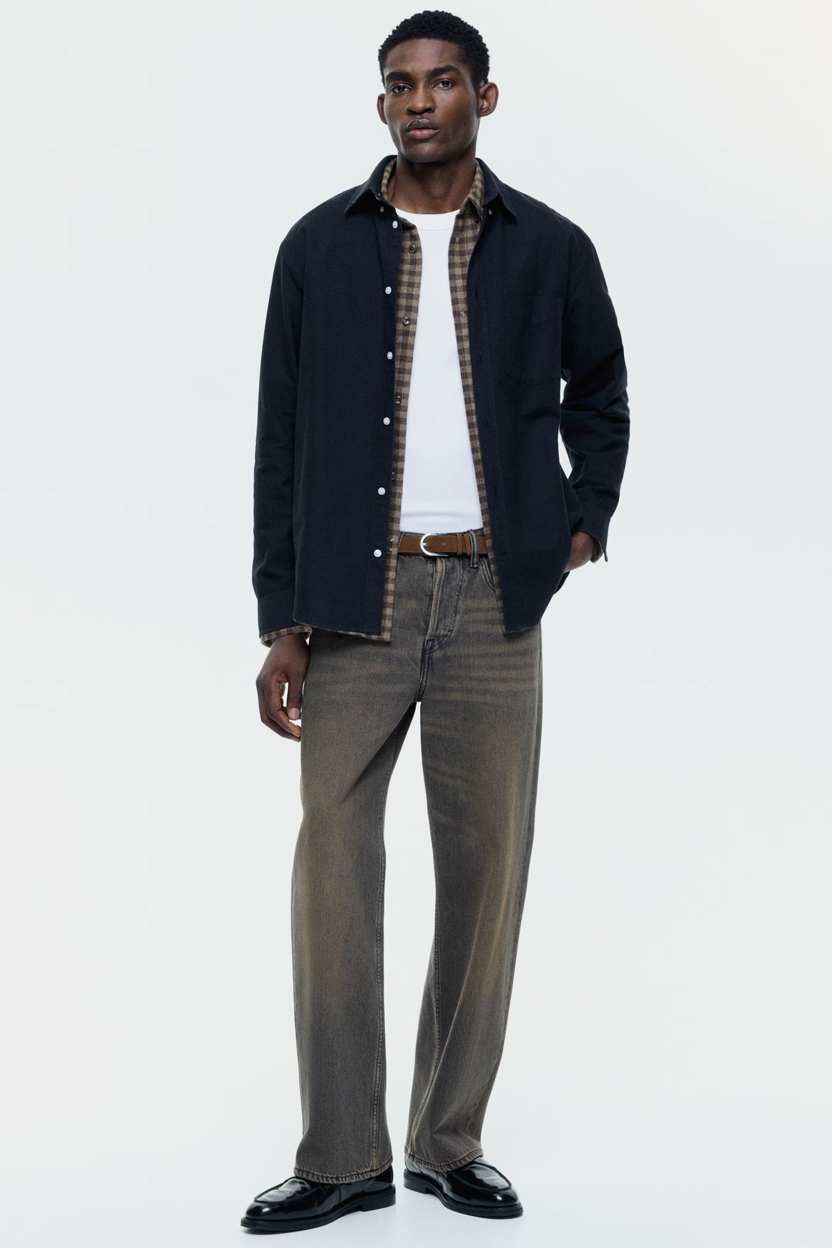 Black Oxford Cotton Shirt