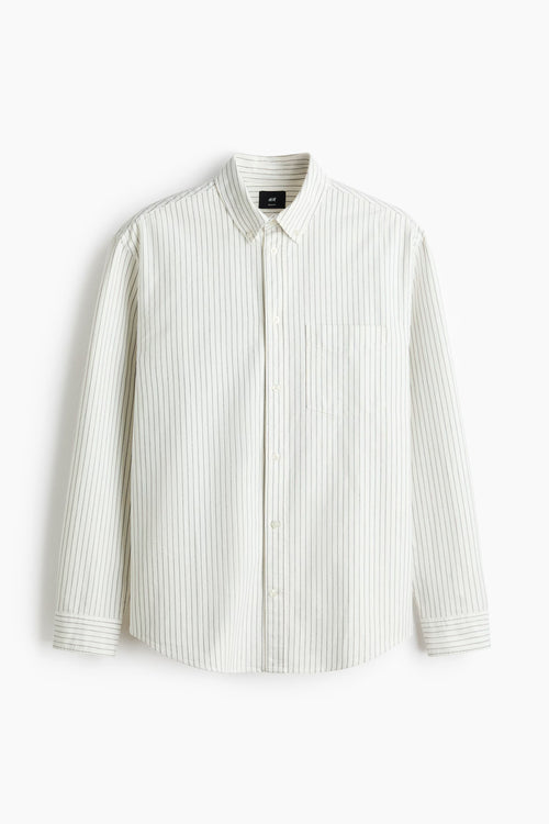 Beige Oxford Cotton Shirt