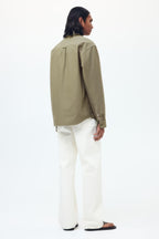 Olive Green Oxford Cotton Shirt